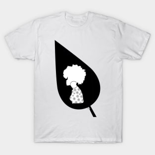 Girl in Leaf T-Shirt